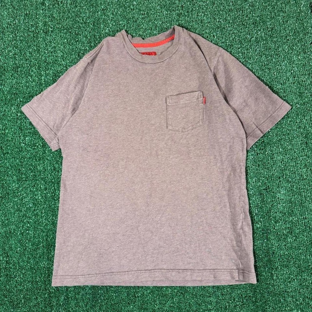 Supreme Brown Pocket Tee Size M Mens Short Sleeve Streetwear T-Shirt 0214